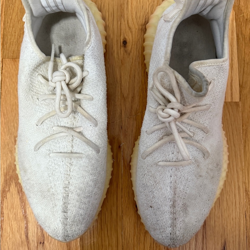 Adidas Cream Textured Sneakers